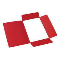 desky se 3 chlopněmi A4 recyklované červené