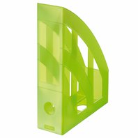 archivní box otevřený A4 PVC Herlitz transparentní zelený