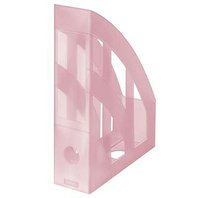 archivní box otevřený A4 PVC Herlitz transparentní růžový světlý