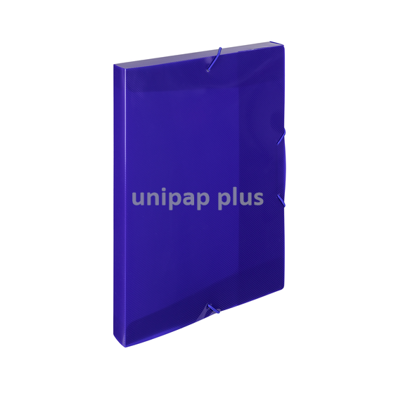 krabice s gumou PP A4 Electra tmavě modrá