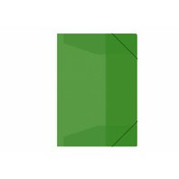 desky s gumou a chlopněmi A4 transparentní zelené