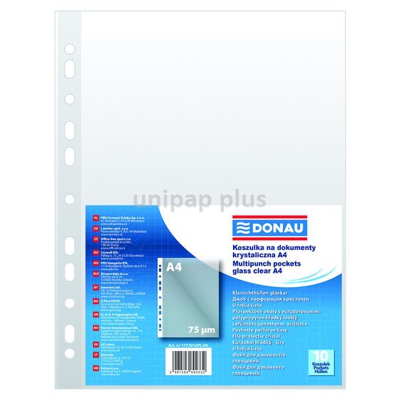 Prospektové obaly s eurozáv.75 qm hladký transp 10 ks