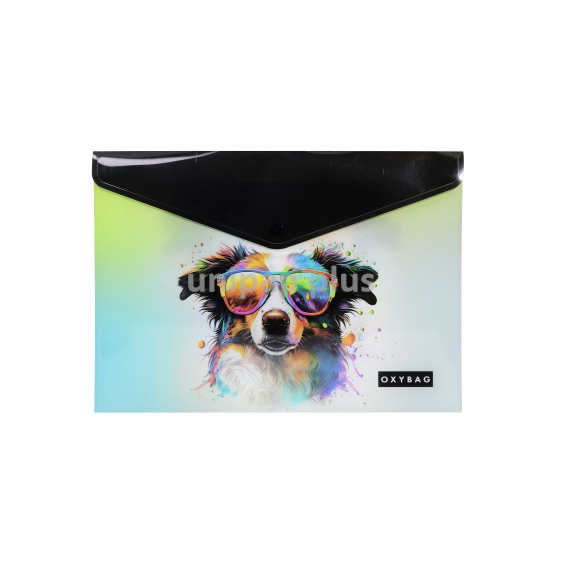 Psaníčko s drukem A4 s tiskem crazy animals pes