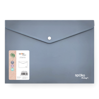obálka s drukem A4 Releaf PP soft touch šedá