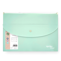 obálka se zipem A4 Releaf PP kapsa s drukem zelená