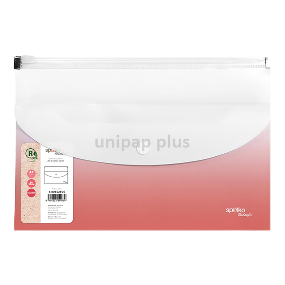 desky s drukem a zipem A5 Gradient růžová