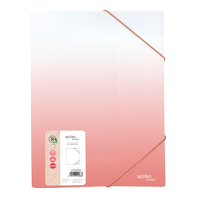 desky se 3 chlopněmi A4 + gumičky Gradient růžové