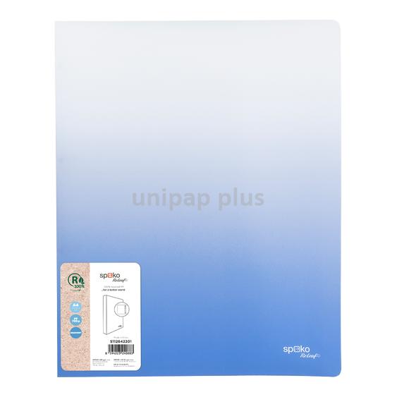 kroužkový pořadač A4 s 4 kroužky Gradient modrý