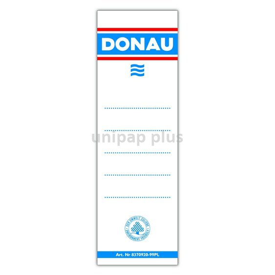 štítek na pořadač Donau zasouvací 70 mm 20 ks