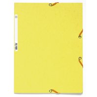 spisové desky A4 s gumičkami papírové Exacompta prešpán žluté citronové