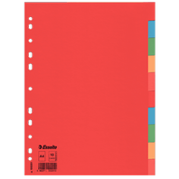 rozlišovač A4 10 listů barevný papírový Esselte, Elba Economy