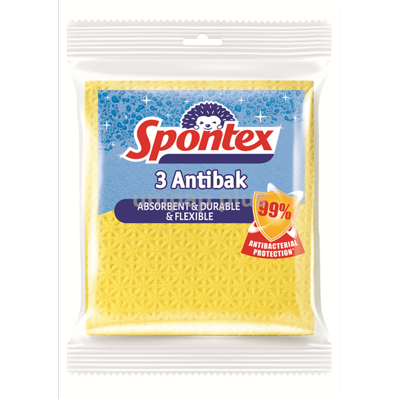 utěrka houbová Spontex Antibak 3 ks
