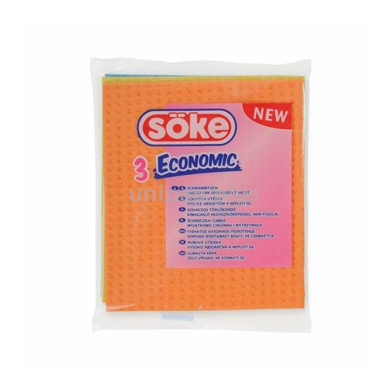 utěrka houbová Söke 3 ks 14,5 x 16,5 cm