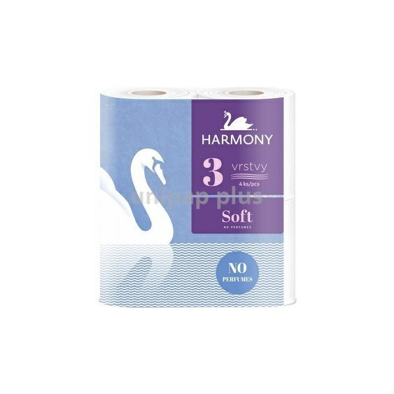 toaletní papír Harmony Soft 3vrstvý 4 x 132 útžků