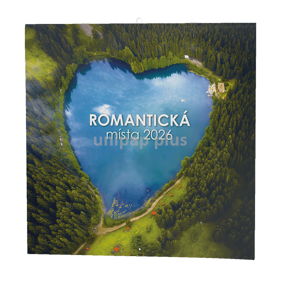 kalendář nástěnný poznámkový - romantická místa