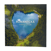 kalendář nástěnný poznámkový - romantická místa