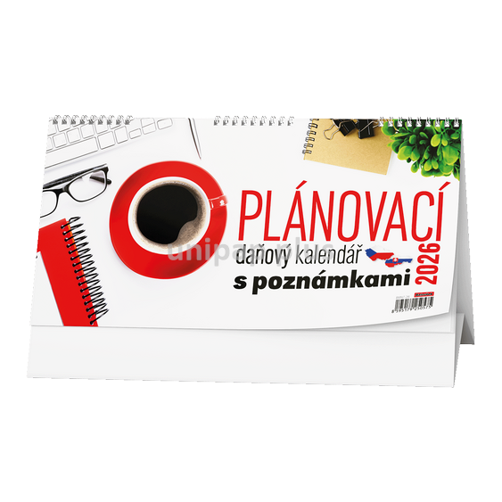kalendář stolní - plánovací daňový s poznámkami