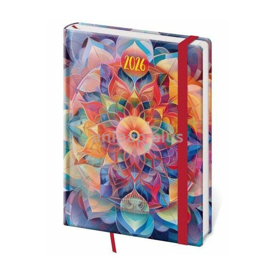 diář denní A5 Vario Kaleidoscope s gumičkou