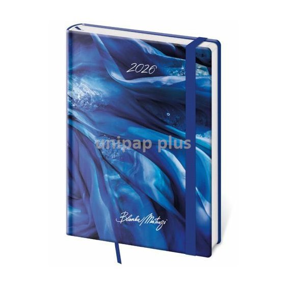 diář denní A5 Vario Matragi Blue s gumičkou