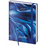 diář denní A5 Vario Matragi Blue s gumičkou