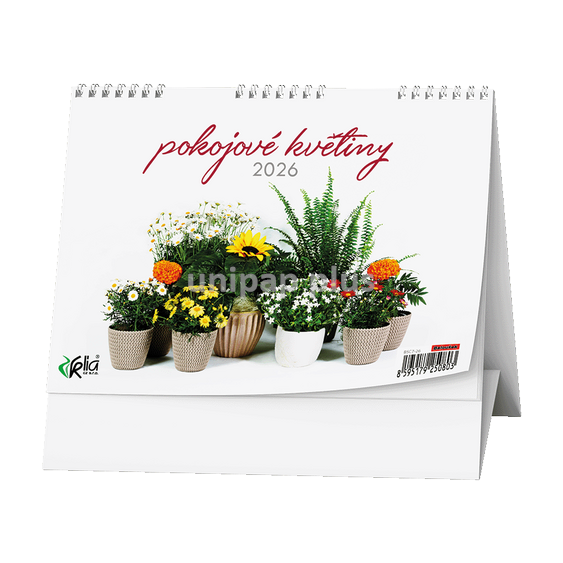 kalendář stolní - pokojové květiny