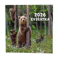 kalendář nástěnný poznámkový - zvířátka