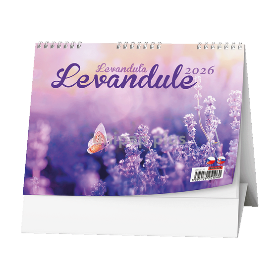 kalendář stolní - levandule