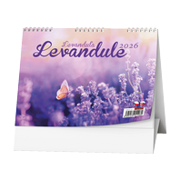 kalendář stolní - levandule
