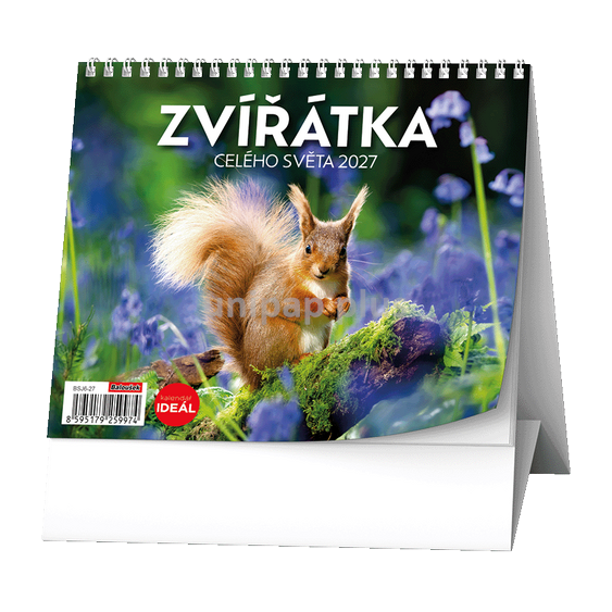 kalendář stolní - zvířátka celého světa
