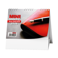 kalendář stolní - red mini daňový