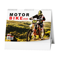 kalendář stolní - motorbike
