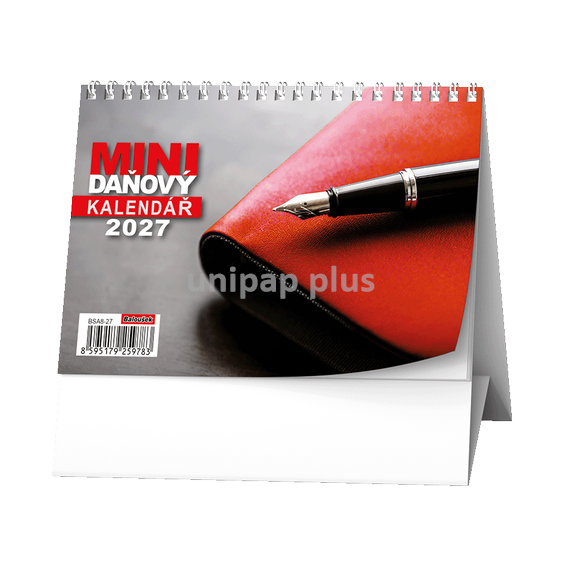kalendář stolní - red mini daňový
