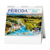 kalendář stolní - příroda, hory, řeky, jezera. . .