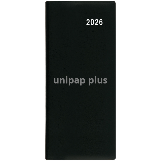 diář měsíční 79 x 179 mm  Božka - PVC černý