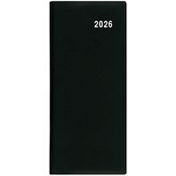 diář měsíční 79 x 179 mm  Božka - PVC černý
