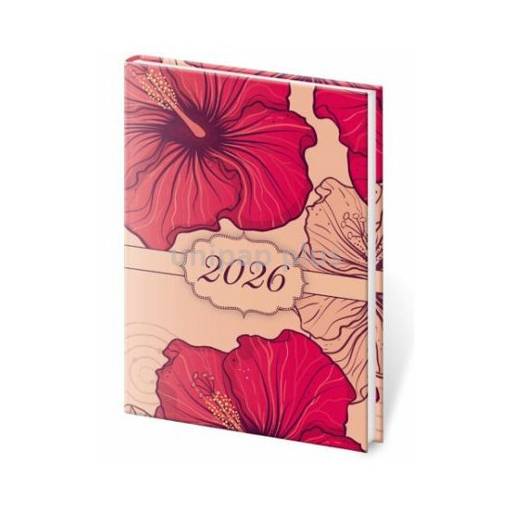 diář týdenní kapesní A7 Vario Lyra Hibiscus