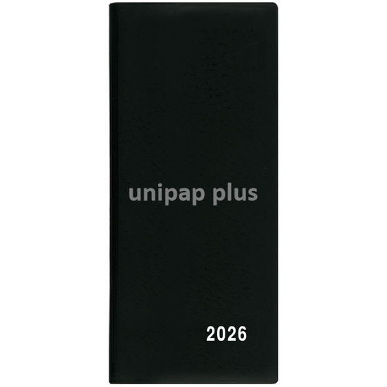 diář měsíční 79 x 179 mm Xenie - černý
