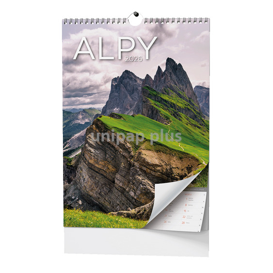 kalendář nástěnný - Alpy