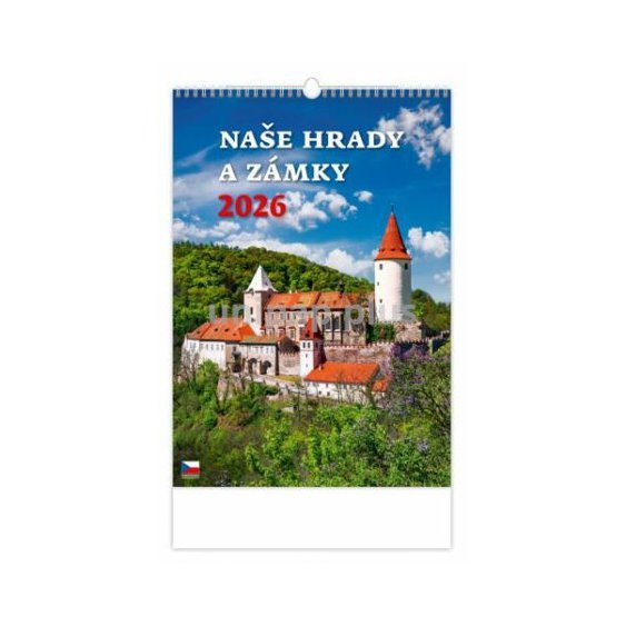 kalendář nástěnný Naše hrady a zámky