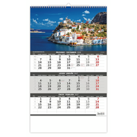kalendář nástěnný tříměsíční Pobřeží