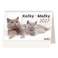 kalendář stolní Kočky S33