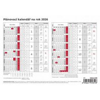 kalendář plánovací karta A5 Helma