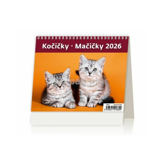 kalendář stolní minimax Kočičky