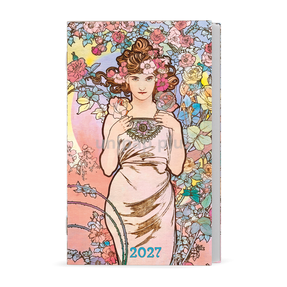 diář týdenní 90 x 150 mm - Alois - Alfons Mucha - mix