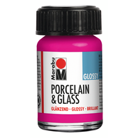 barva Marabu porcelán a sklo raspberry131, 15 ml