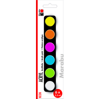 sada akrylových barev Marabu Neon 6 x 3,5 ml