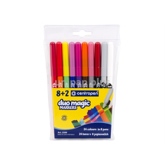 popisovač Centropen 2599 sada 10 ks Duo Magic