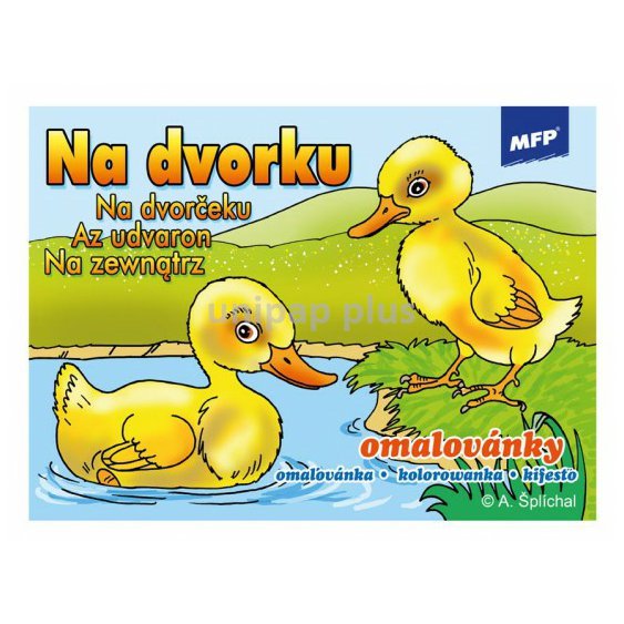omalovánky A5 Na dvorku