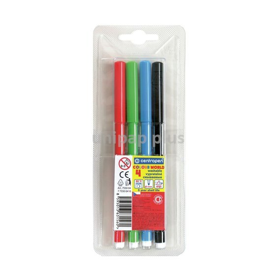 popisovač Centropen 7550 sada 4 ks