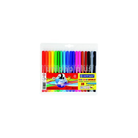 popisovač Centropen 7550 sada 18 ks